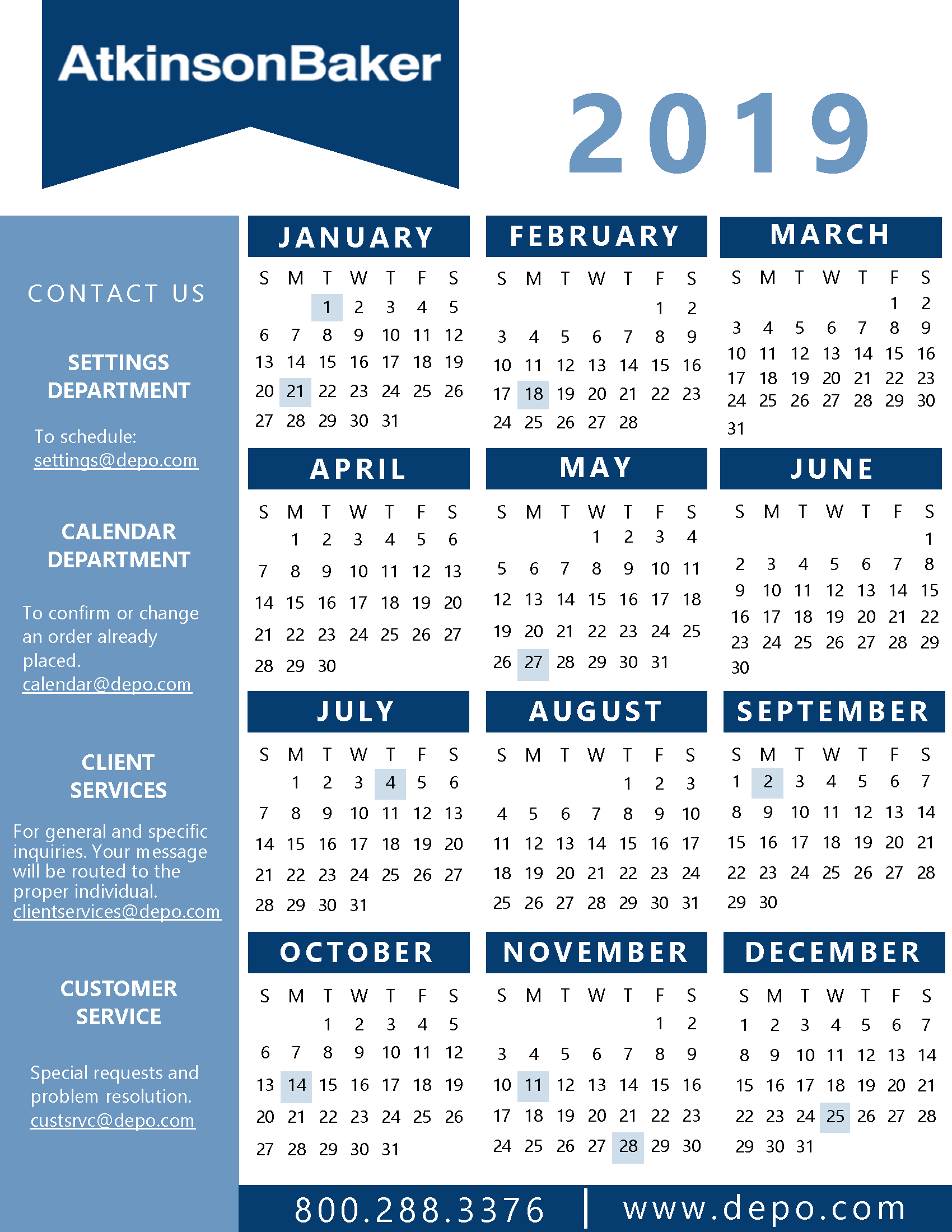 California Calendar